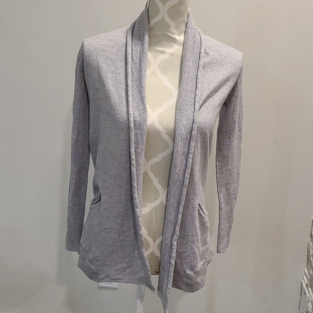 Aritizia Wilfred 100% wool grey cardigan